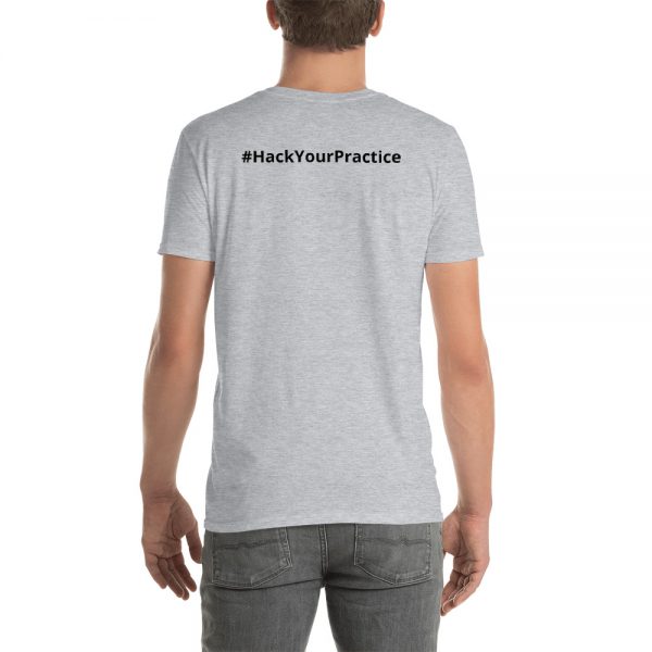 #HackYourPractice logo unisex t-shirt - Image 4
