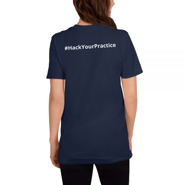 #HackYourPractice logo unisex t-shirt - Image 4